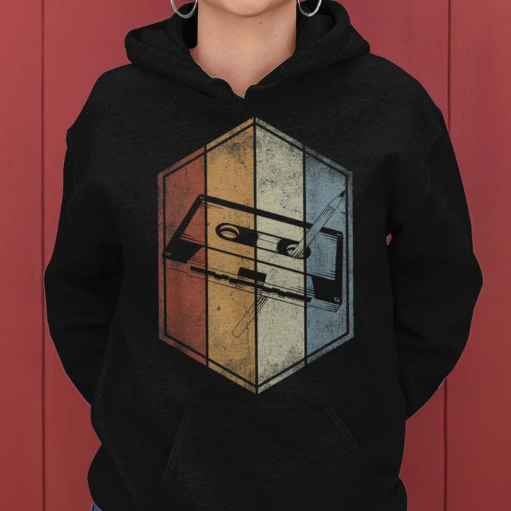 Cassette Tape Retro Vintage Style 80S Music Lover Band Women Hoodie