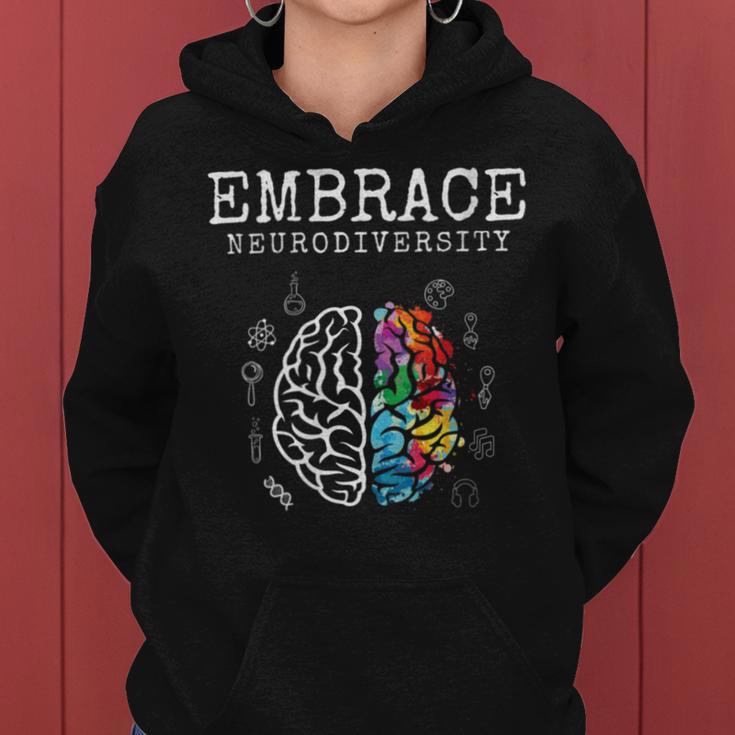 Embrace Neurodiversity Funny V2 Women Hoodie