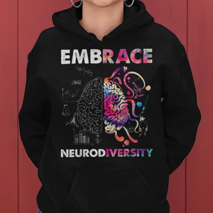 Embrace Neurodiversity Funny V4 Women Hoodie