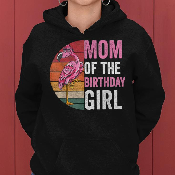 Flamingo Mom Of The Birthday Girl Matching Birthday Outfit Women Hoodie