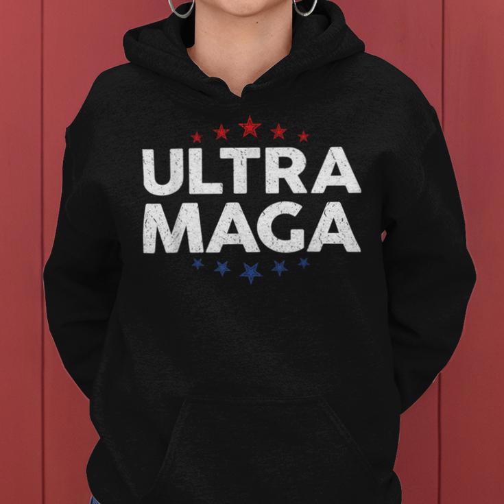 Funny Anti Joe Biden Ultra Maga Support Trump Patriotic Women Hoodie