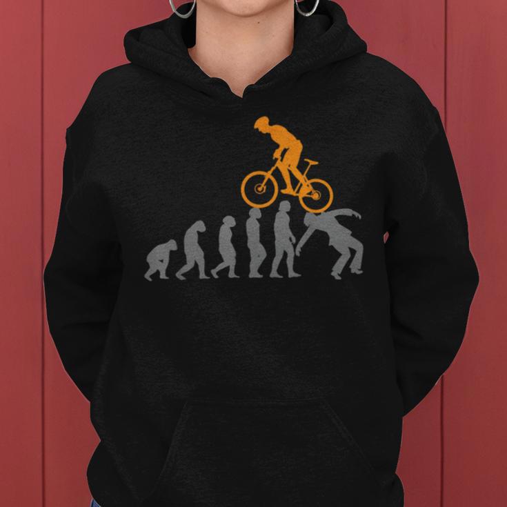 Funny Mountain Bike Evolution Biker Best Women Hoodie