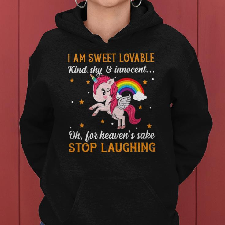 Funny Unicorn Kind Rainbow Graphic Plus Size Women Hoodie
