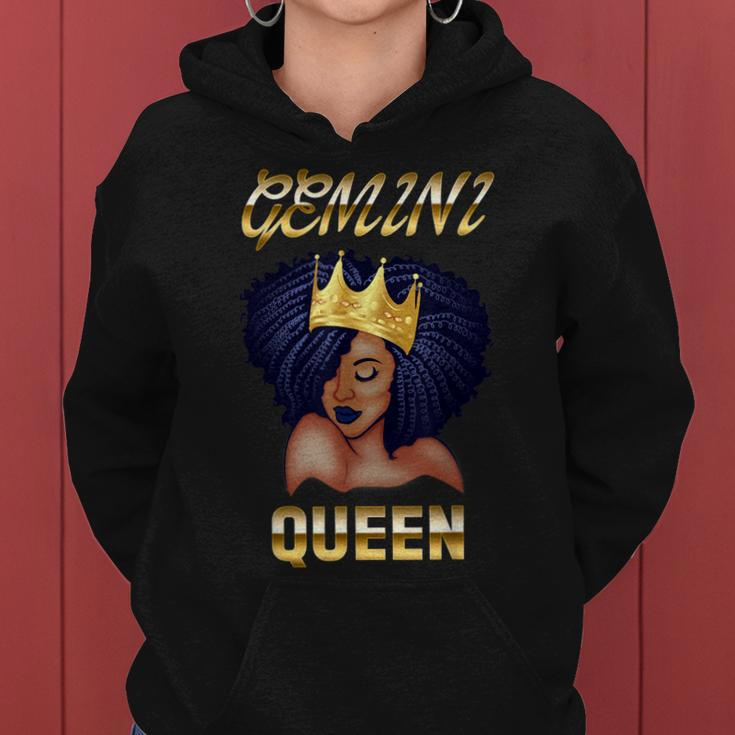 Gemini Queen Born In May-June Black Queen Birthday Women Hoodie