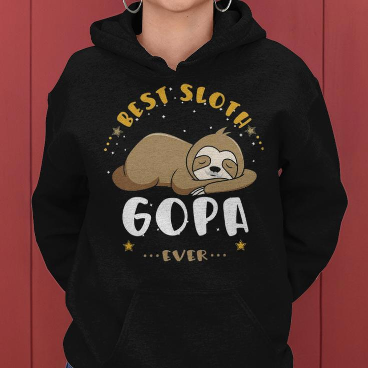Gopa Grandpa Gift Best Sloth Gopa Ever Women Hoodie
