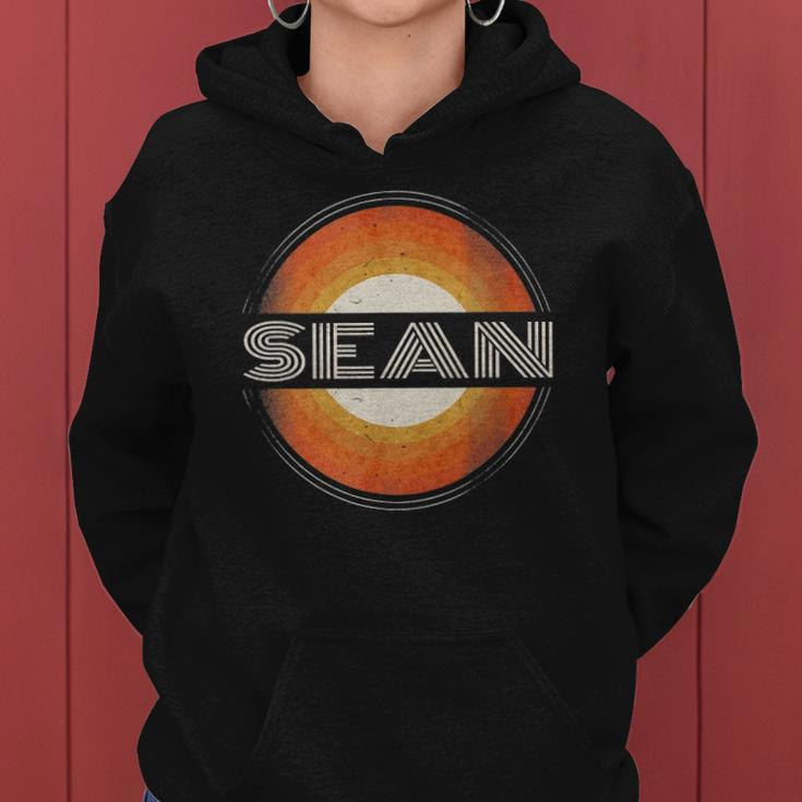 Graphic Tee First Name Sean Retro Personalized Vintage Women Hoodie