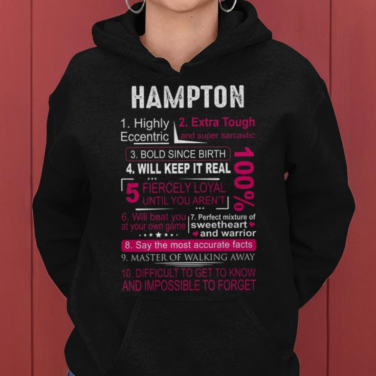 Hampton Name Gift Hampton Women Hoodie