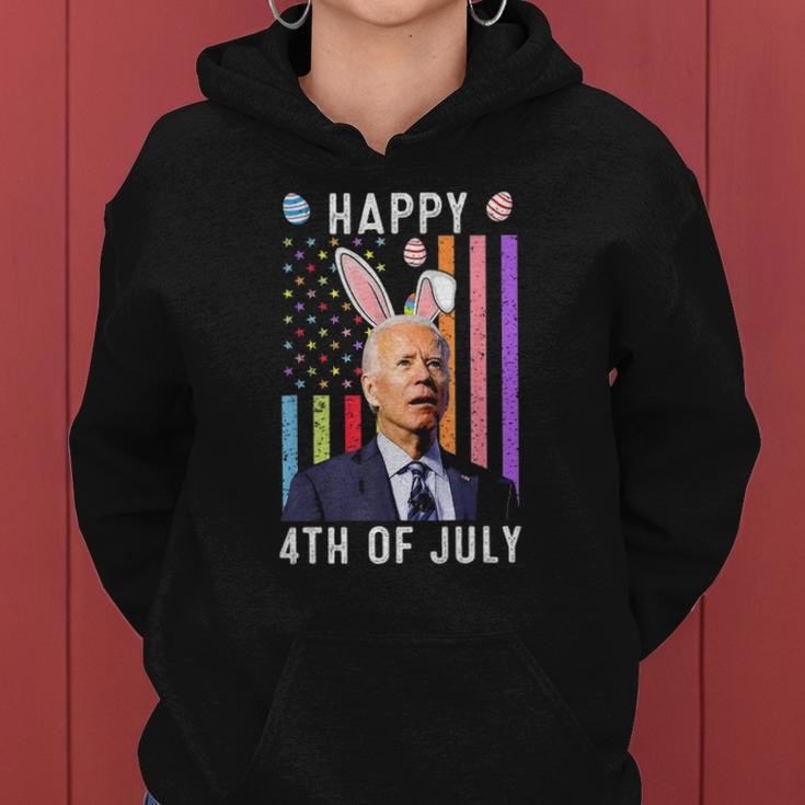 Happy 4Th Of July Confused Funny Joe Biden Happy Easter Day Women Hoodie