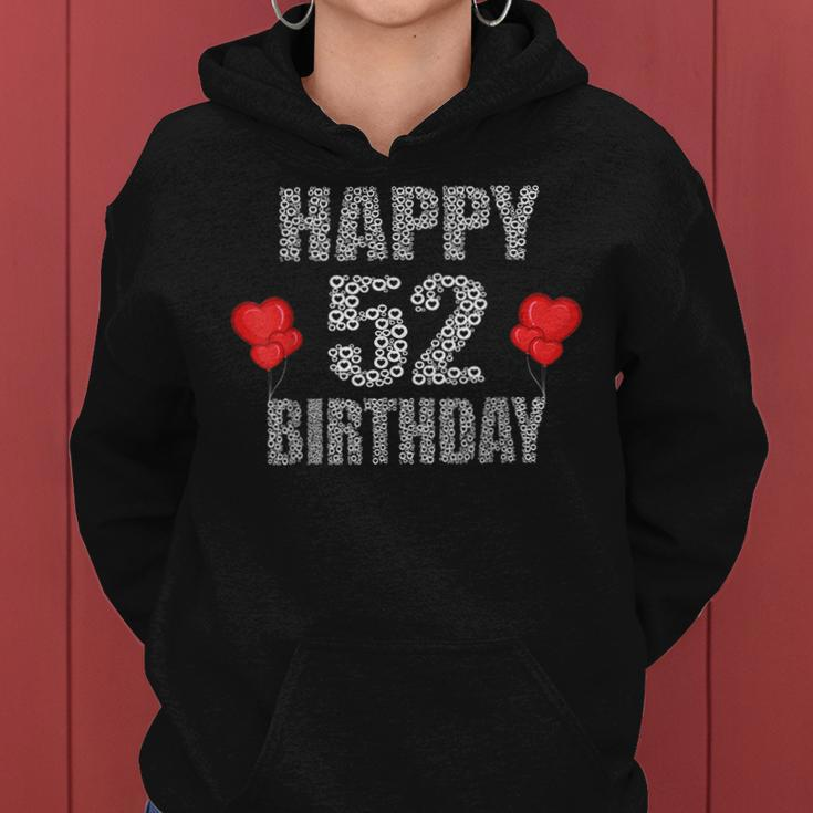 Happy 52Nd Birthday Idea For Mom And Dad 52 Years Old Women Hoodie