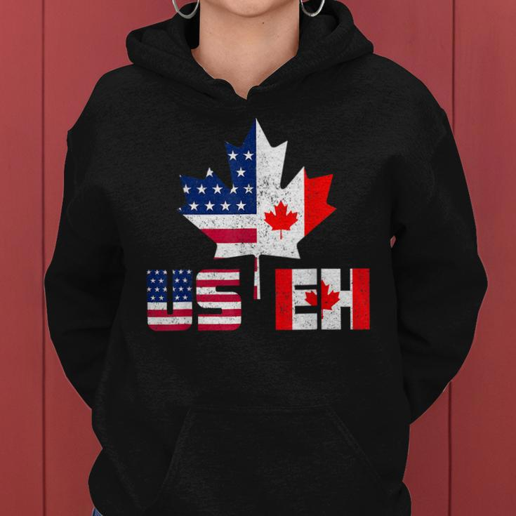 Happy Canada Day Usa Pride Us Flag Day Useh Canadian Women Hoodie
