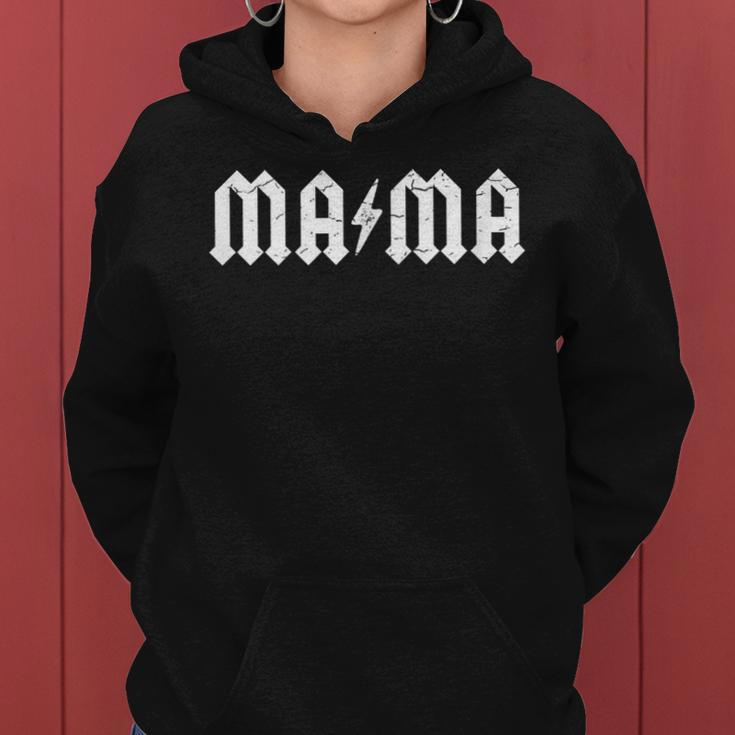 Hard Rock Mom - Mama Lightning Bolt Women Hoodie