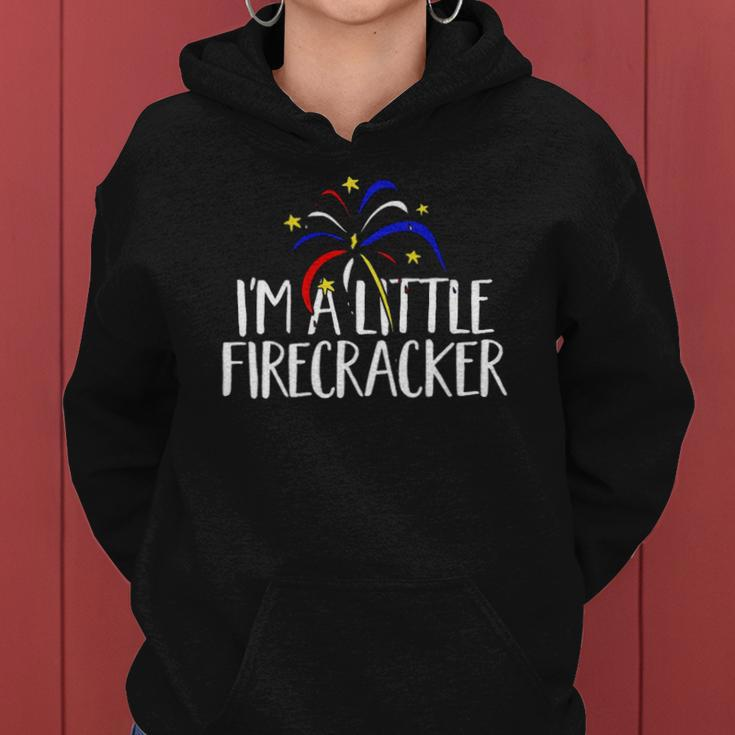 Im A Little Firecracker Patriotic 4Th Of July American Women Hoodie