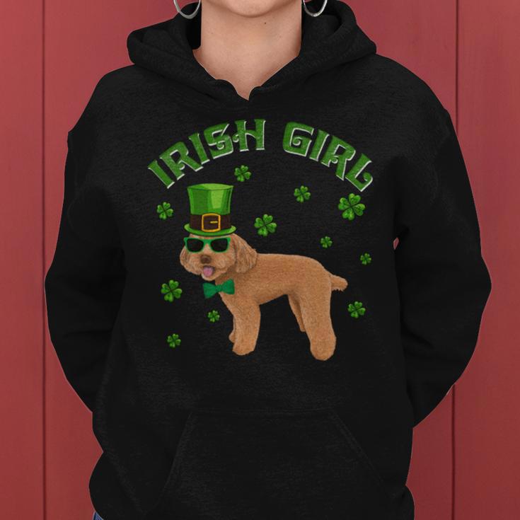 Irish Girl Leprechaun Poodle Dog St Patricks Day Kids Women Hoodie