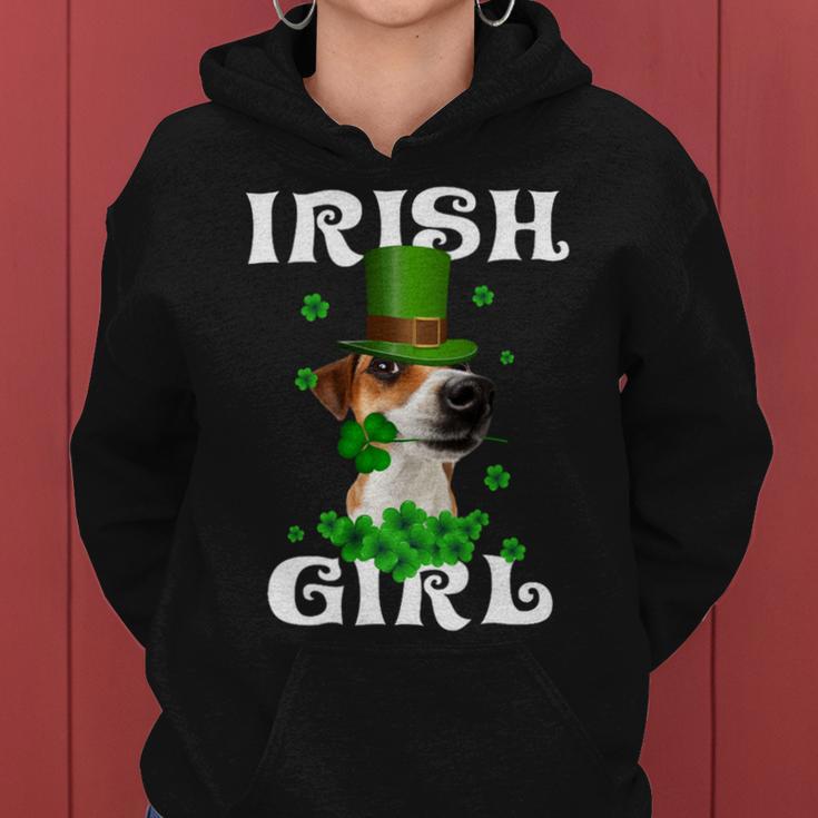 Jack Russell Terrier Patricks Day For Dog Lovers Women Hoodie