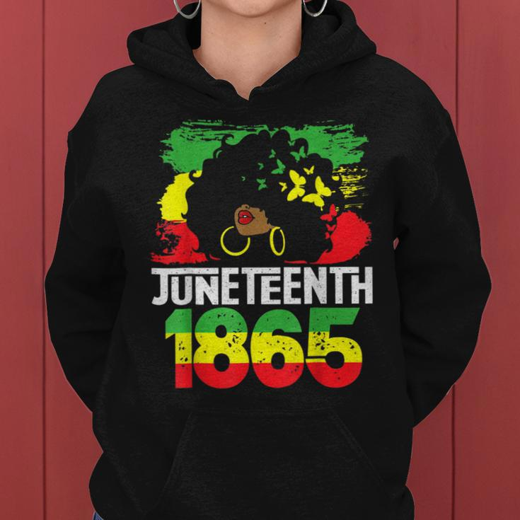 Juneteenth Is My Independence Day Black Women Freedom 1865 Women Hoodie