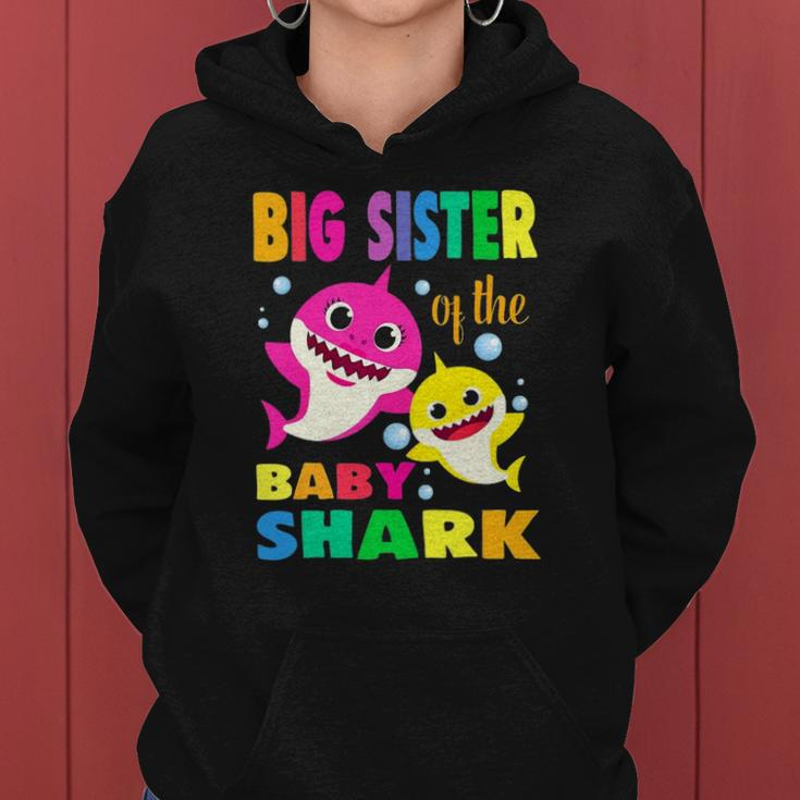 Kids Big Sister Of The Birthday Shark Mom Matching Family Women Hoodie