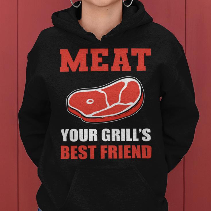 Meat Your Grill’S Best Friend Butcher Chef Cook Bbq Women Hoodie