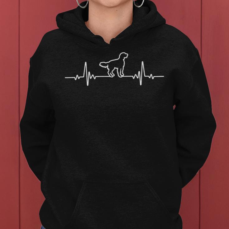 Minimalist Heartbeat French Setter Women Hoodie