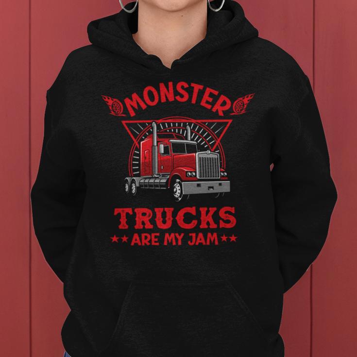 Monster Trucks Are My Jam Women Hoodie