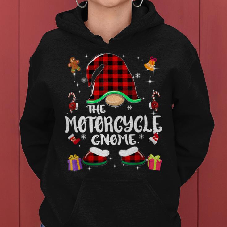 Motorcycle Gnome Buffalo Plaid Red 501 Shirt Women Hoodie