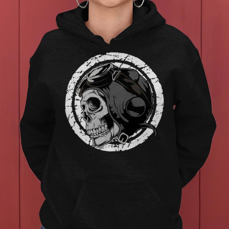 Motorcycle Skull With Helmet Dreaming 472 Shirt Women Hoodie