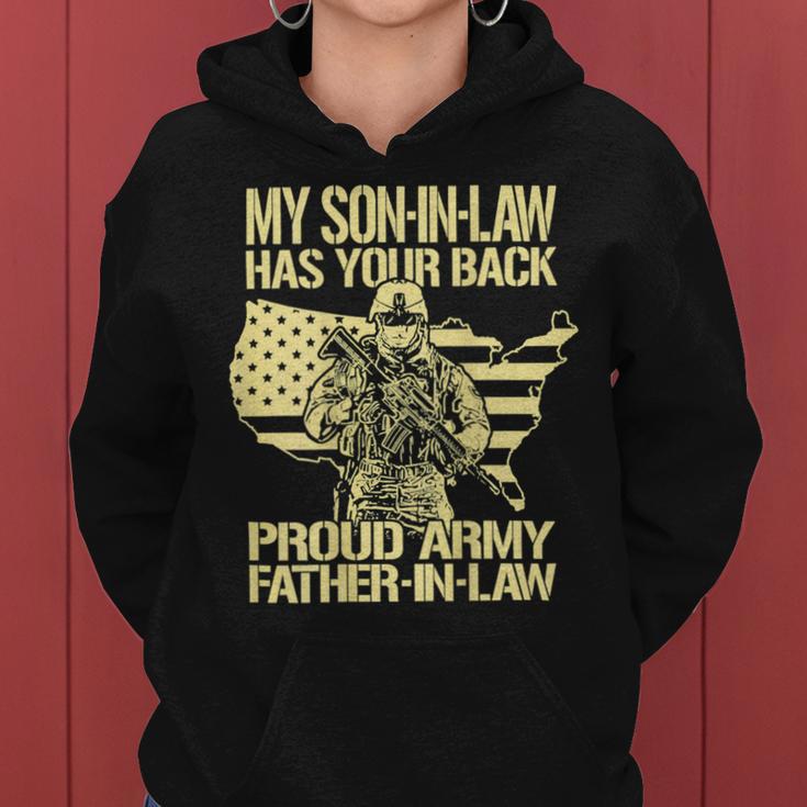 My Soninlaw Has Your Back Proud Army 688 Shirt Women Hoodie