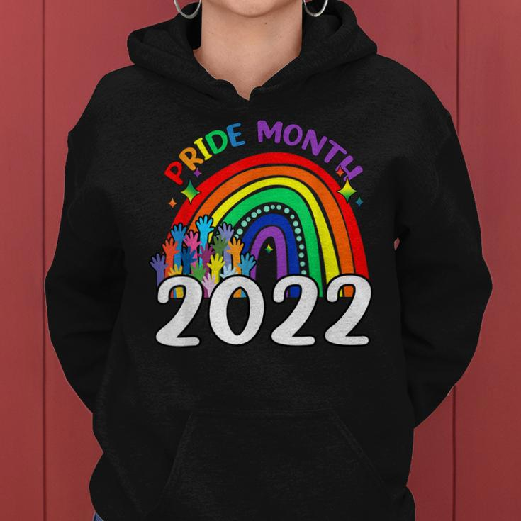 Pride Month 2022 Lgbt Rainbow Flag Gay Pride Ally Women Hoodie