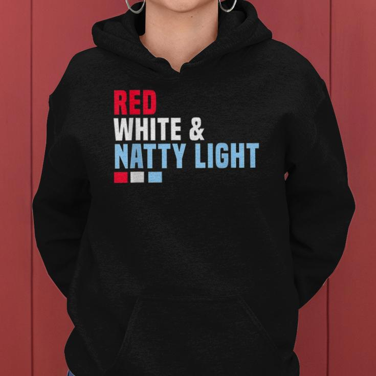 Red White And Natty-Light 4Th Of July Women Hoodie