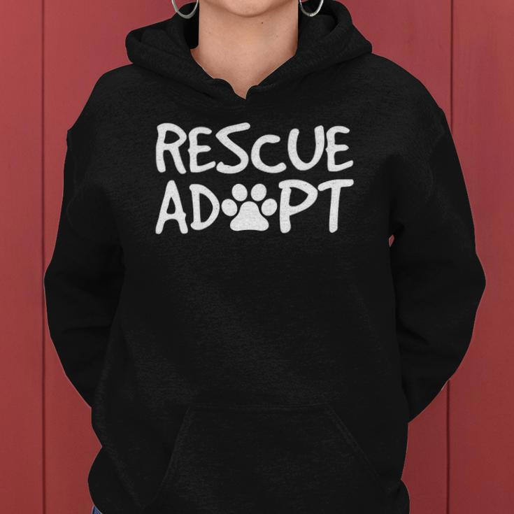 Rescue Adopt Animal Adoption Foster Shelter Women Hoodie
