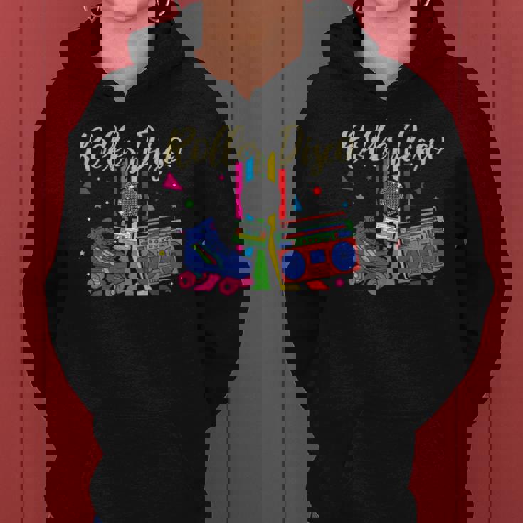 Retro Roller Skating Roller Disco Roller Skates Skating Women Hoodie