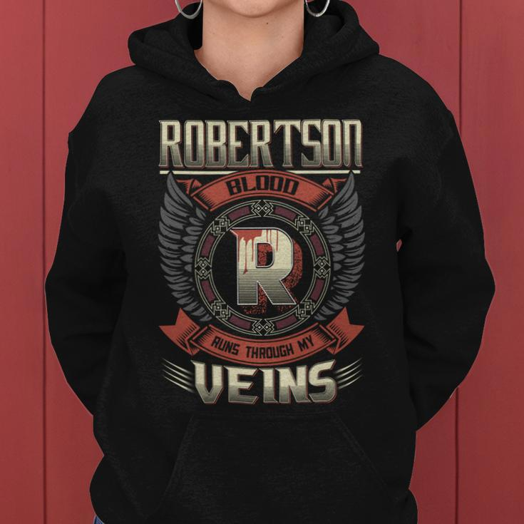 Robertson Blood Run Through My Veins Name Women Hoodie