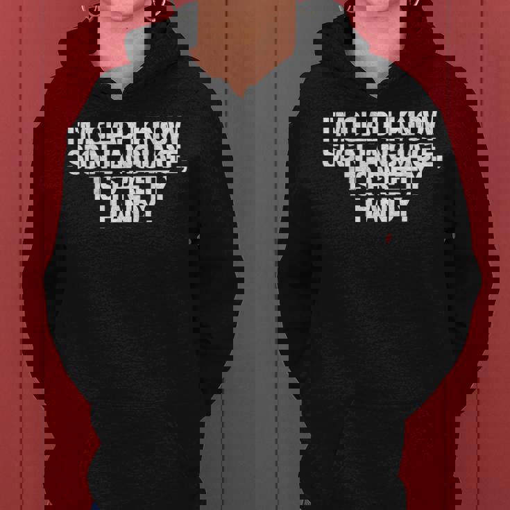 Sarcastic Funny Sign Language Asl Novelty Women Hoodie
