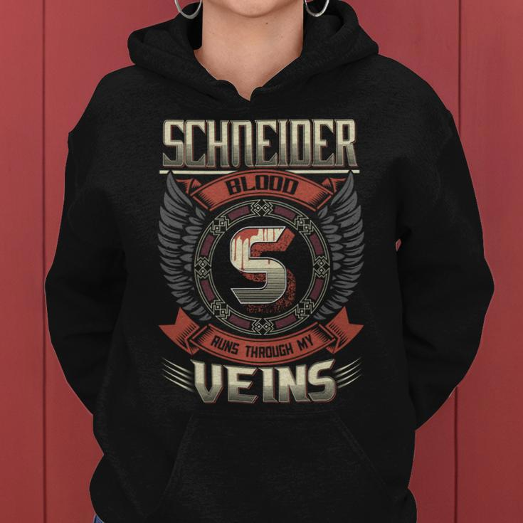 Schneider Blood Run Through My Veins Name V5 Women Hoodie