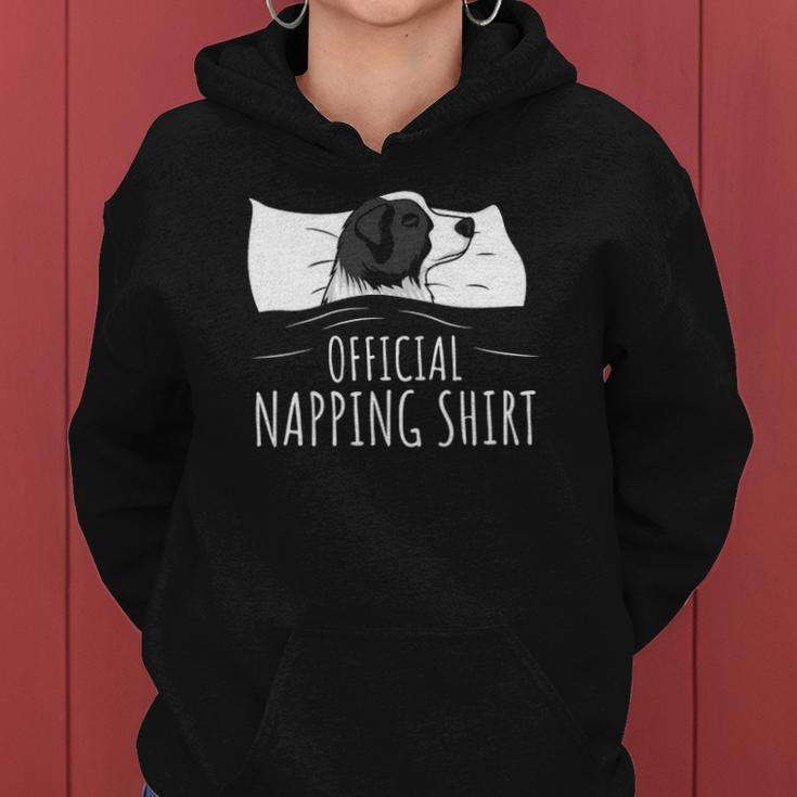 Sleeping Border Collie Official Napping Women Hoodie