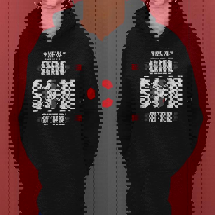 Thats My Grandson Out There Soccer Fan Grandpa Grandma Women Hoodie Thats My Grandson Out There Soccer Fan Grandpa Grandma Women Hoodie