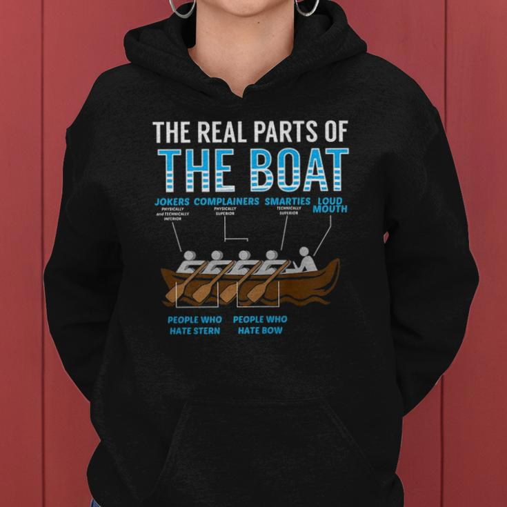 The Real Parts Of The Boat Rowing Gift Women Hoodie