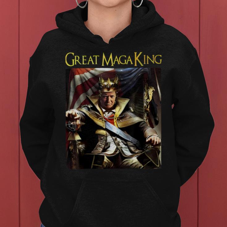 Ultra Maga Great Maga King Shirt Great Maga King Trump 2024 Women Hoodie