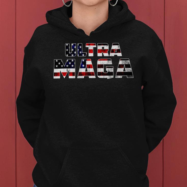 Ultra Maga King Trump Biden 2024 Great Women Hoodie