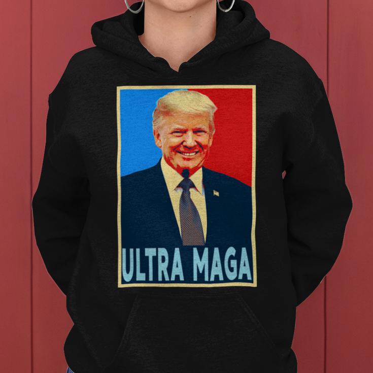 Ultra Maga President Donald Trump Gift Women Hoodie