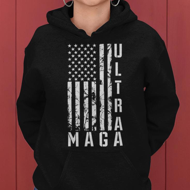 Ultra Maga Ultra Maga Funny Ultra Maga 2024 Ultra Maga And Proud Of Itultra Maga Proud V3 Women Hoodie