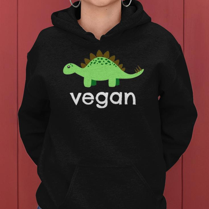 Vegan Dinosaur Green Save Wildlife Women Hoodie