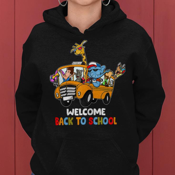 Welcome Back To School Zoo Animal Bus 477 Shirt Women Hoodie