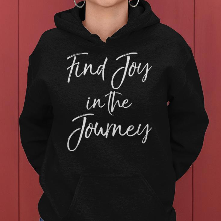 Womens Christian Quote For Entrepreneurs Find Joy In The Journey Women Hoodie