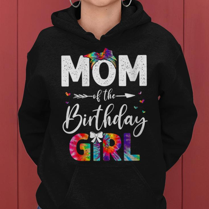 Womens Mb Mom Of The Birthday Girl Mama Mother And Daughter Tie Dye Women Hoodie