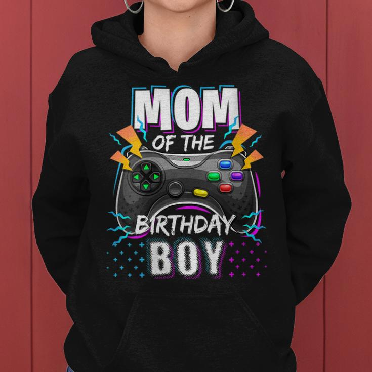 Womens Mom Of The Birthday Boy Matching Video Gamer Birthday Party V3 Women Hoodie