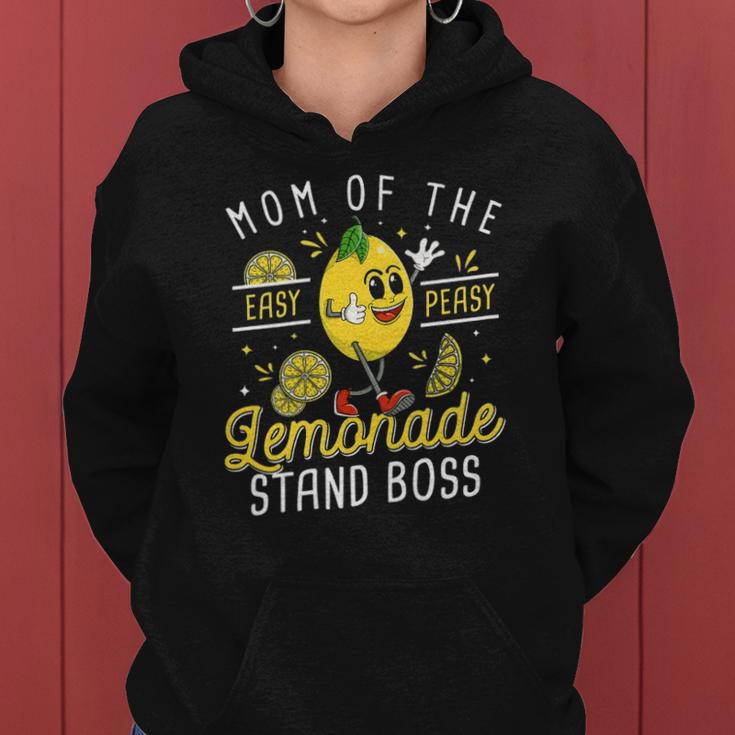 Womens Mom Of The Lemonade Stand Boss Funny Lemon Sell Lemonade Women Hoodie