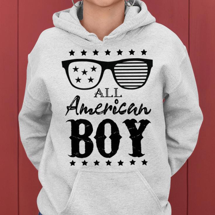 All American Boy 4Th Of July Boys Kids Sunglasses Family Women Hoodie