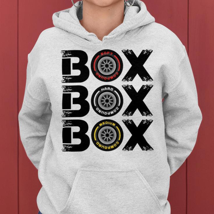 Box Box Box F1 Tyre Compound V2 Design Women Hoodie