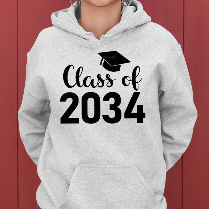 Class Of 2034 Grow With Me - Handprints Go On The Back Women Hoodie