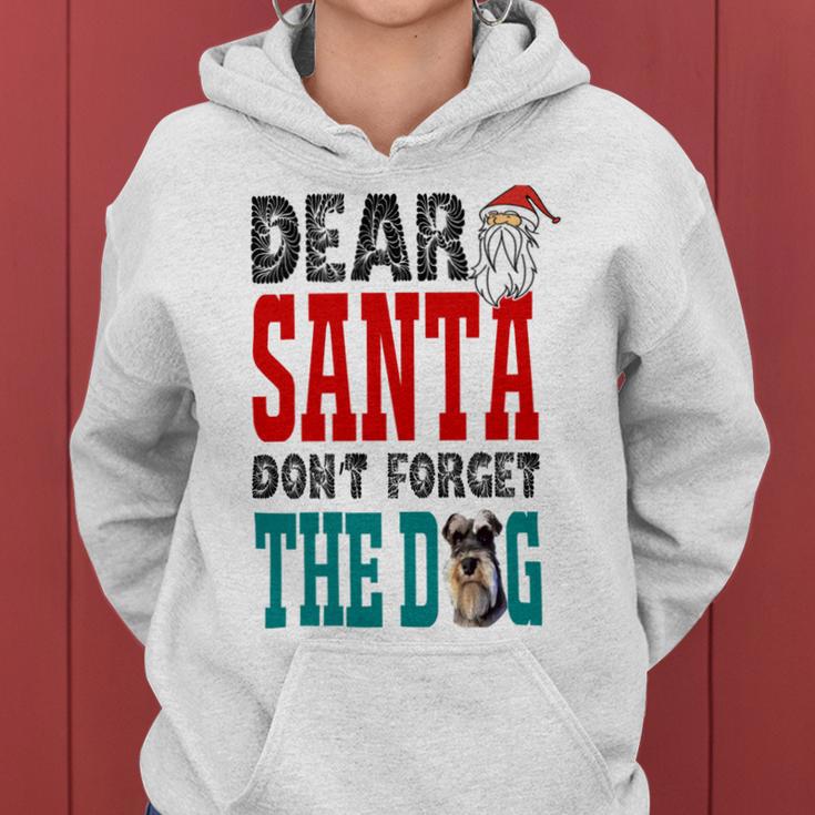 Dear Santa Dont Forget The Dog Women Hoodie